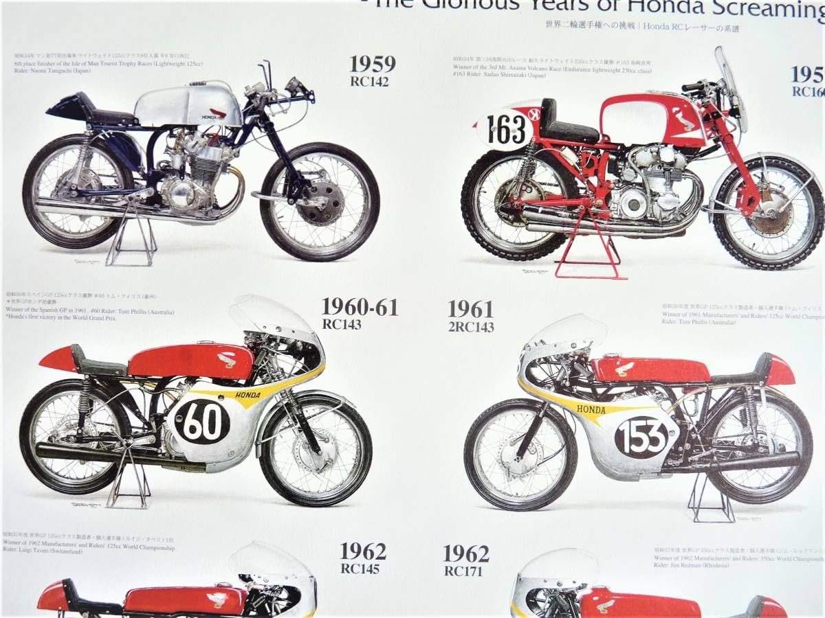 Amazon.co.jp: コレクションホールポスター ホンダ 1959年1967年までの